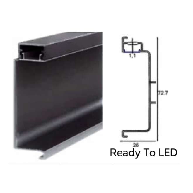 Perfil Gola C LED — Perfil Led